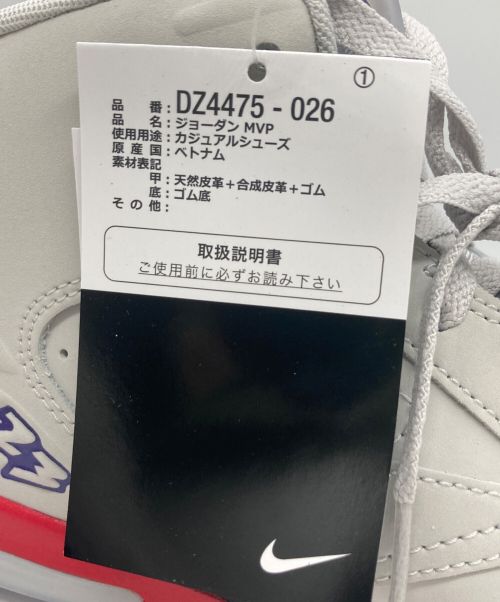 NIKE（ナイキ）NIKE (ナイキ) JORDAN MVP NEUTRAL GREY/UNIVERSITY RED-BLACK グレー×レッド サイズ:28.5cmの古着・服飾アイテム