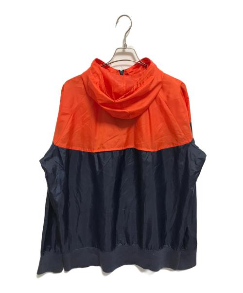 NIKE（ナイキ）NIKE (ナイキ) フーデッドジャケット オレンジ×ネイビー サイズ:XLの古着・服飾アイテム