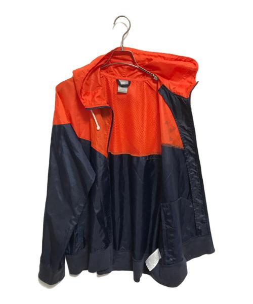 NIKE（ナイキ）NIKE (ナイキ) フーデッドジャケット オレンジ×ネイビー サイズ:XLの古着・服飾アイテム