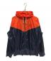 NIKE（ナイキ）の古着「フーデッドジャケット」｜オレンジ×ネイビー