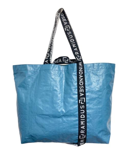WIND AND SEA（ウィンダンシー）WIND AND SEA (ウィンダンシー) RAMIDUS (ラミダス) TOTE BAG L ブルー×グレーの古着・服飾アイテム