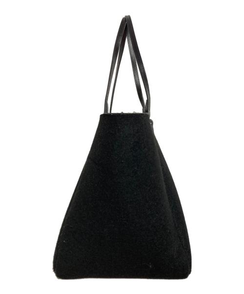 YAHKI（ヤーキ）YAHKI (ヤーキ) メルトントートバッグ ブラックの古着・服飾アイテム