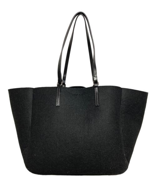 YAHKI（ヤーキ）YAHKI (ヤーキ) メルトントートバッグ ブラックの古着・服飾アイテム