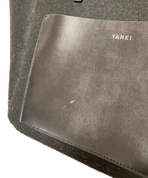 YAHKI（ヤーキ）YAHKI (ヤーキ) メルトントートバッグ ブラックの古着・服飾アイテム