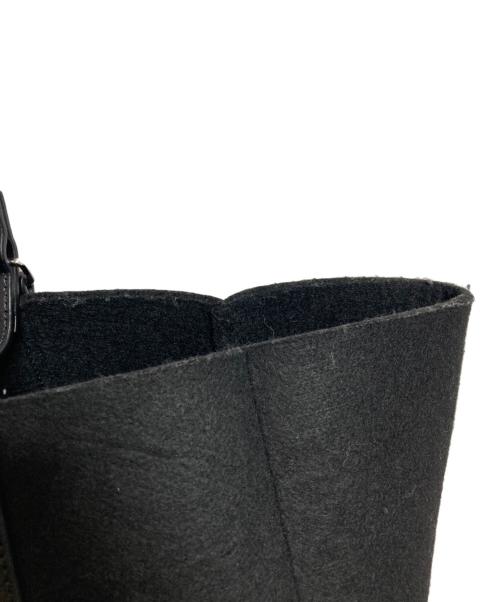 YAHKI（ヤーキ）YAHKI (ヤーキ) メルトントートバッグ ブラックの古着・服飾アイテム