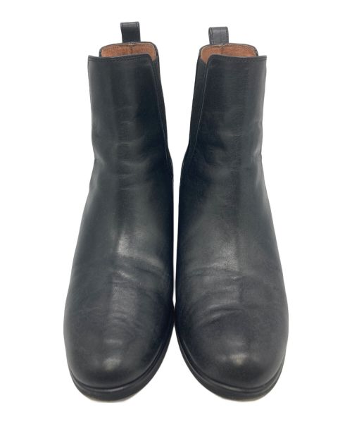 MARGARET HOWELL idea（マーガレット ハウエル アイディア）MARGARET HOWELL idea (マーガレット ハウエル アイディア) ヒールアップサイドゴアショートブーツ ブラック サイズ:24　1/2の古着・服飾アイテム