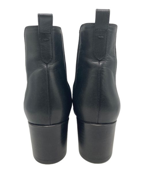 MARGARET HOWELL idea（マーガレット ハウエル アイディア）MARGARET HOWELL idea (マーガレット ハウエル アイディア) ヒールアップサイドゴアショートブーツ ブラック サイズ:24　1/2の古着・服飾アイテム