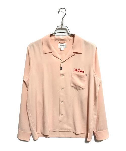 THE CRIMIE（ザ クライミー）THE CRIMIE (ザ クライミー) オープンカラーシャツ ピンク サイズ:Lの古着・服飾アイテム