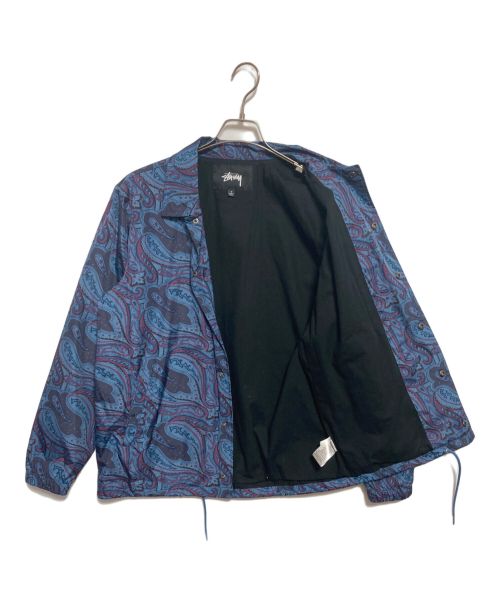 stussy（ステューシー）stussy (ステューシー) 総柄ジャケット ネイビー×パープル サイズ:Ｓの古着・服飾アイテム