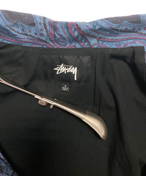 stussy（ステューシー）stussy (ステューシー) 総柄ジャケット ネイビー×パープル サイズ:Ｓの古着・服飾アイテム
