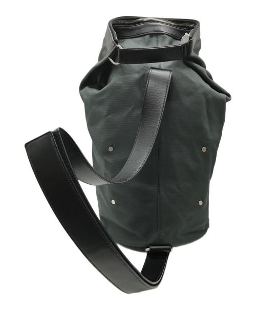 JIL SANDER+（ジルサンダープラス）JIL SANDER+ (ジルサンダープラス) ZIPROLL DUFFLE SMALL BAG グリーン×ブラックの古着・服飾アイテム