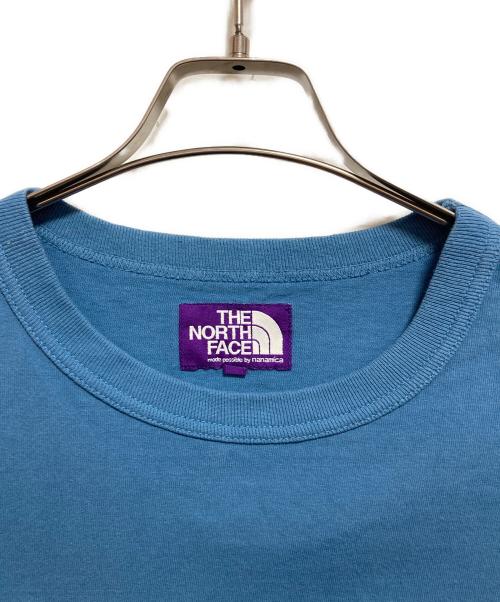 THE NORTHFACE PURPLELABEL（ザ・ノースフェイス パープルレーベル）THE NORTHFACE PURPLELABEL (ザ・ノースフェイス パープルレーベル) 7oz Printed Embroidery Tee ブルー サイズ:Ｍの古着・服飾アイテム
