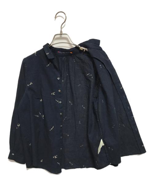 Pal'las Palace（パラスパレス）PAL'LAS PALACE (パラスパレス) 刺繍シャツ ネイビー サイズ:SIZE 2の古着・服飾アイテム