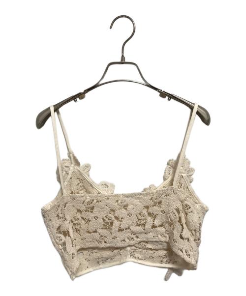MARGE（マージ）MARGE (マージ) Floral Lace Cropped Bustier ベージュ サイズ:FREEの古着・服飾アイテム