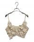 MARGE（マージ）の古着「Floral Lace Cropped Bustier」｜ベージュ