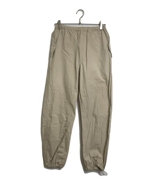 H BEAUTY&YOUTH（エイチ ビューティー&ユース）H BEAUTY&YOUTH (エイチ ビューティー&ユース) タイプライタースノーパンツ イージーパンツ ボタンフライポケット　 ベージュ サイズ:SMALLの古着・服飾アイテム