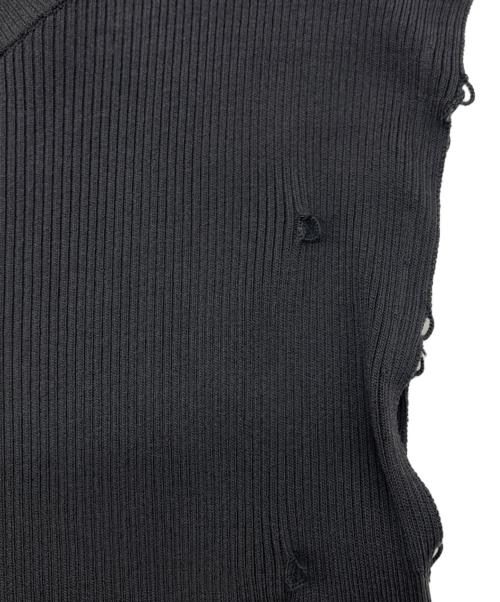 Mystrada（マイストラーダ）Mystrada (マイストラーダ) フェザーショルダーニット グレー サイズ:38の古着・服飾アイテム