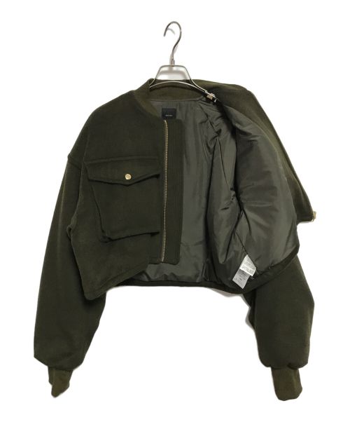 Spick and Span（スピック＆スパン）Spick and Span (スピックアンドスパン) ボリュームスリーブMA-1 グリーン サイズ:不明の古着・服飾アイテム