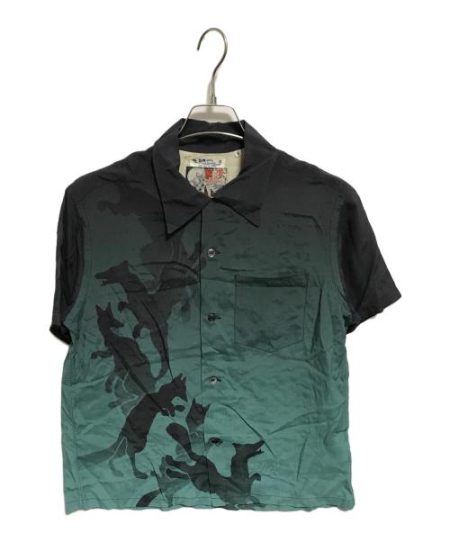 Sun Surf SPECIAL EDITION（サンサーフ・スペシャルエディション）SUN SURF SPECIAL EDITION (サンサーフ・スペシャルエディション) 歌川国芳 (ウタガワクニヨシ) 木曾街道六十九次之内 下諏訪 八重垣姫 ブラック サイズ:Sの古着・服飾アイテム