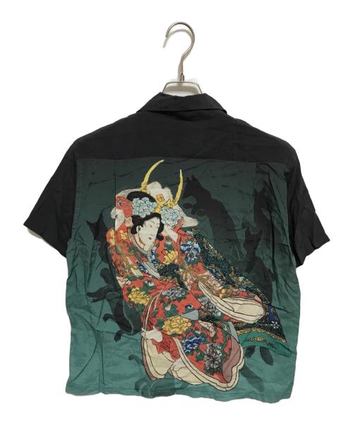 Sun Surf SPECIAL EDITION（サンサーフ・スペシャルエディション）SUN SURF SPECIAL EDITION (サンサーフ・スペシャルエディション) 歌川国芳 (ウタガワクニヨシ) 木曾街道六十九次之内 下諏訪 八重垣姫 ブラック サイズ:Sの古着・服飾アイテム