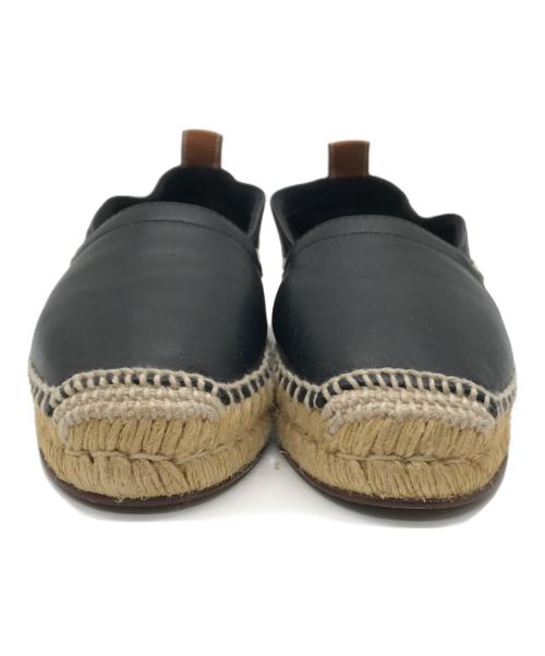 LOEWE（ロエベ）LOEWE (ロエベ) エスパドリーユ ブラック×ベージュ サイズ:23.5㎝の古着・服飾アイテム
