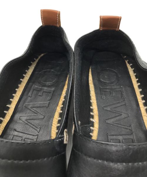 LOEWE（ロエベ）LOEWE (ロエベ) エスパドリーユ ブラック×ベージュ サイズ:23.5㎝の古着・服飾アイテム