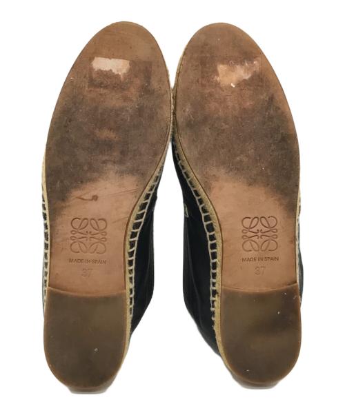 LOEWE（ロエベ）LOEWE (ロエベ) エスパドリーユ ブラック×ベージュ サイズ:23.5㎝の古着・服飾アイテム