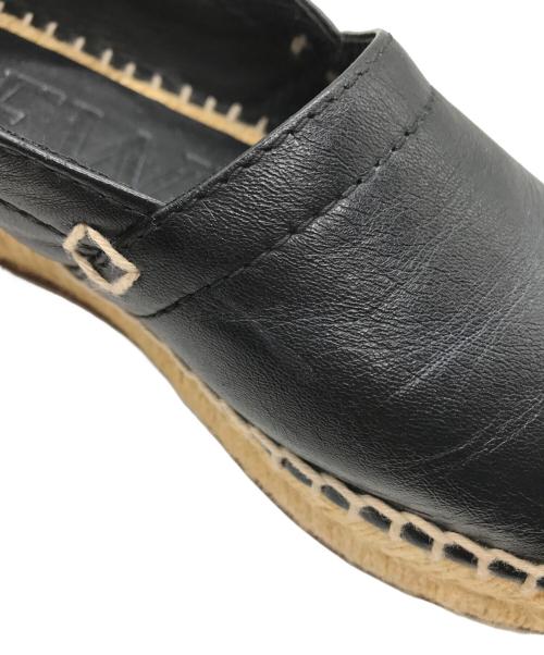 LOEWE（ロエベ）LOEWE (ロエベ) エスパドリーユ ブラック×ベージュ サイズ:23.5㎝の古着・服飾アイテム