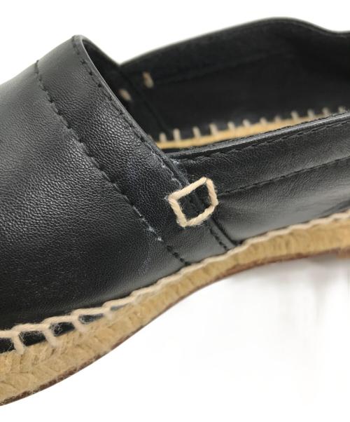 LOEWE（ロエベ）LOEWE (ロエベ) エスパドリーユ ブラック×ベージュ サイズ:23.5㎝の古着・服飾アイテム