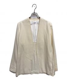 COCUCA（コキュカ）の古着「ノーカラージャケット」｜ベージュ
