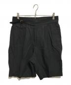 TOMORROW LAND PILGRIMトゥモローランド ピルグリム）の古着「ハイカウントリネン グルカショーツ」｜ブラック