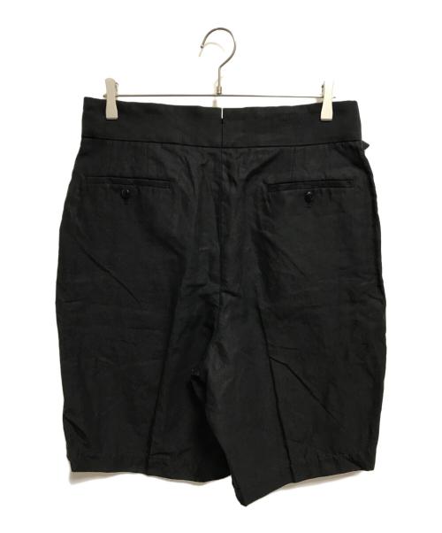 TOMORROW LAND PILGRIM（トゥモローランド ピルグリム）TOMORROW LAND PILGRIM (トゥモローランド ピルグリム) ハイカウントリネン グルカショーツ ブラック サイズ:48の古着・服飾アイテム