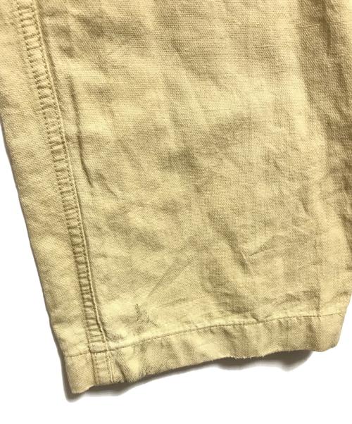 STONE ISLAND（ストーンアイランド）STONE ISLAND (ストーンアイランド) 90‘Sリネンテーパードパンツ ベージュ サイズ:48の古着・服飾アイテム
