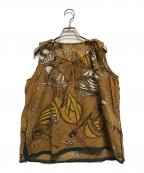 45Rフォーティファイブ・アール）の古着「ミドルガーゼの風呂敷ブラウス」｜ベージュ