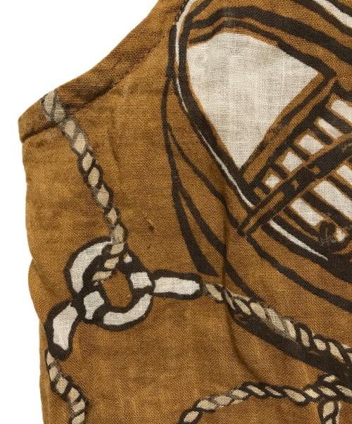 45R（フォーティファイブ・アール）45R (フォーティファイブ・アール) ミドルガーゼの風呂敷ブラウス ベージュ サイズ:SIZE 0の古着・服飾アイテム