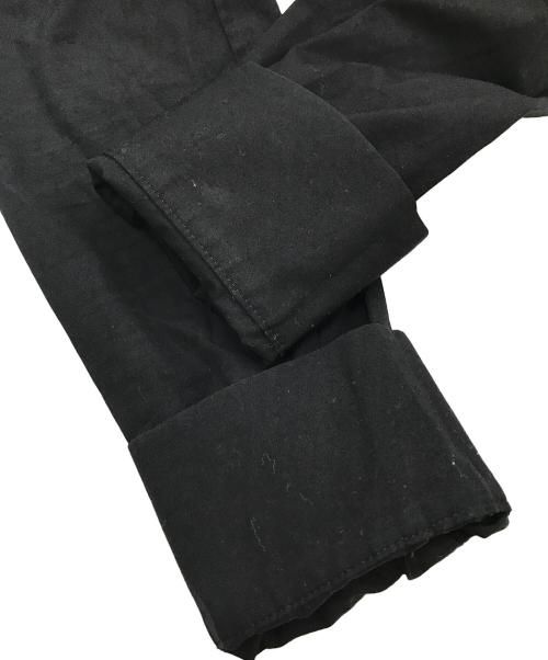 yohji yamamoto+noir（ヨウジヤマモトプリュスノアール）yohji yamamoto+Noir (ヨウジヤマモトプリュスノアール) サイドリブロング丈長袖シャツ　長袖シャツ　デザインシャツ ブラック サイズ:2の古着・服飾アイテム