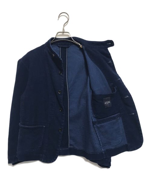 45R（フォーティファイブ・アール）45R (フォーティーファイブアール) モールサージストレッチカバーオール ブルー サイズ:SIZE 1の古着・服飾アイテム