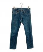 ONI DENIMオニデニム）の古着「タイトテーパード 20オンス "鬼秘（鬼シークレット）」｜インディゴ