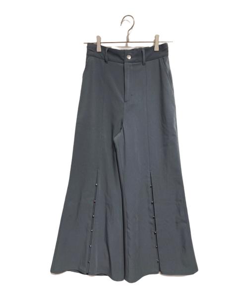 HARE（ハレ）HARE (ハレ) フロントボタンワイドパンツ グレー サイズ:FREEの古着・服飾アイテム