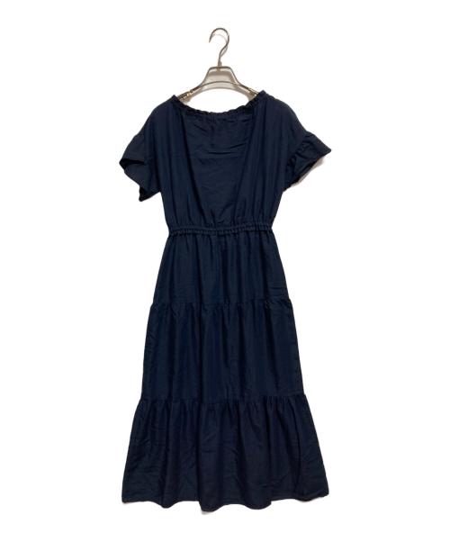 BLUE LABEL CRESTBRIDGE（ブルーレーベルクレストブリッジ）BLUE LABEL CRESTBRIDGE (ブルーレーベルクレストブリッジ) 切替ワンピース ネイビー サイズ:SIZE 36の古着・服飾アイテム