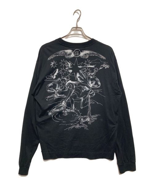 GIVENCHY（ジバンシィ）GIVENCHY (ジバンシィ) ブランドロゴ タロット ルーズ フィットコットンTシャツ ブラック サイズ:Mの古着・服飾アイテム