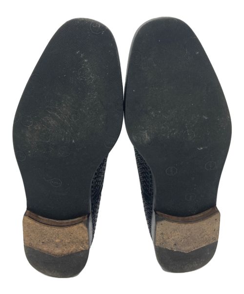 Salvatore Ferragamo（サルヴァトーレ フェラガモ）Salvatore Ferragamo (サルヴァトーレ フェラガモ) イントレチャートストレートチップシューズ ブラック サイズ:7 1/2 Dの古着・服飾アイテム