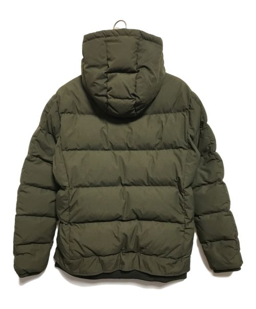 AKM（エーケーエム）AKM (エーケーエム) スタンドネックレイヤードダウンジャケット オリーブ サイズ:XXLの古着・服飾アイテム