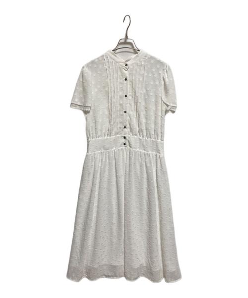 KUMIKYOKU（クミキョク）KUMIKYOKU (クミキョク) フラワーポイントシフォン ワンピース ホワイト サイズ:下記参照 未使用品の古着・服飾アイテム