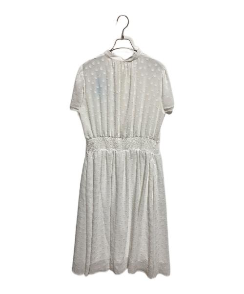 KUMIKYOKU（クミキョク）KUMIKYOKU (クミキョク) フラワーポイントシフォン ワンピース ホワイト サイズ:下記参照 未使用品の古着・服飾アイテム