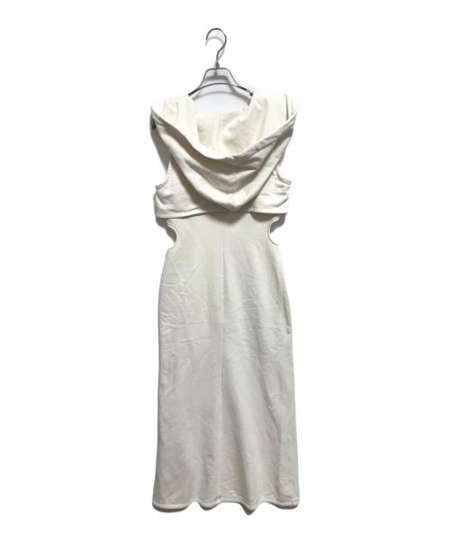 ANDMARY（アンドマリー）ANDMARY (アンドマリー) フーデッドデザインワンピース アイボリー サイズ:FREEの古着・服飾アイテム