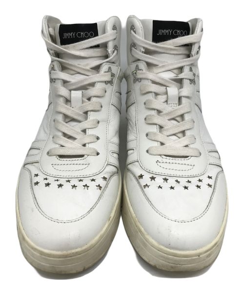 JIMMY CHOO（ジミーチュウ）JIMMY CHOO (ジミーチュウ) ハイカットスニーカー ホワイト サイズ:23ｃｍの古着・服飾アイテム