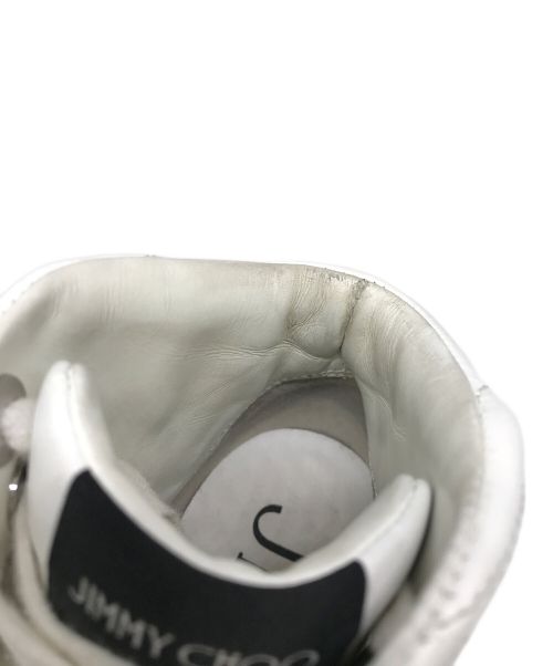 JIMMY CHOO（ジミーチュウ）JIMMY CHOO (ジミーチュウ) ハイカットスニーカー ホワイト サイズ:23ｃｍの古着・服飾アイテム