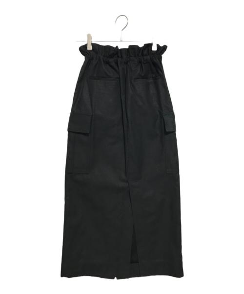 SACRA（サクラ）SACRA (サクラ) VINTAGE COTTON BACKSATIN SKIRT ブラック サイズ:SIZE 36の古着・服飾アイテム