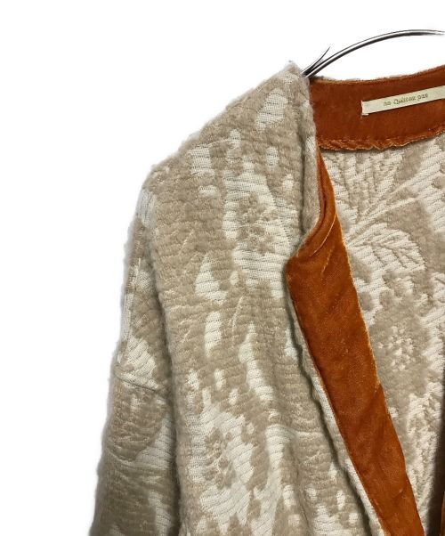 ne quittez pas（ヌキテパ）ne quittez pas (ヌキテパ) Wool Jacquard Coat ベージュ サイズ:なしの古着・服飾アイテム
